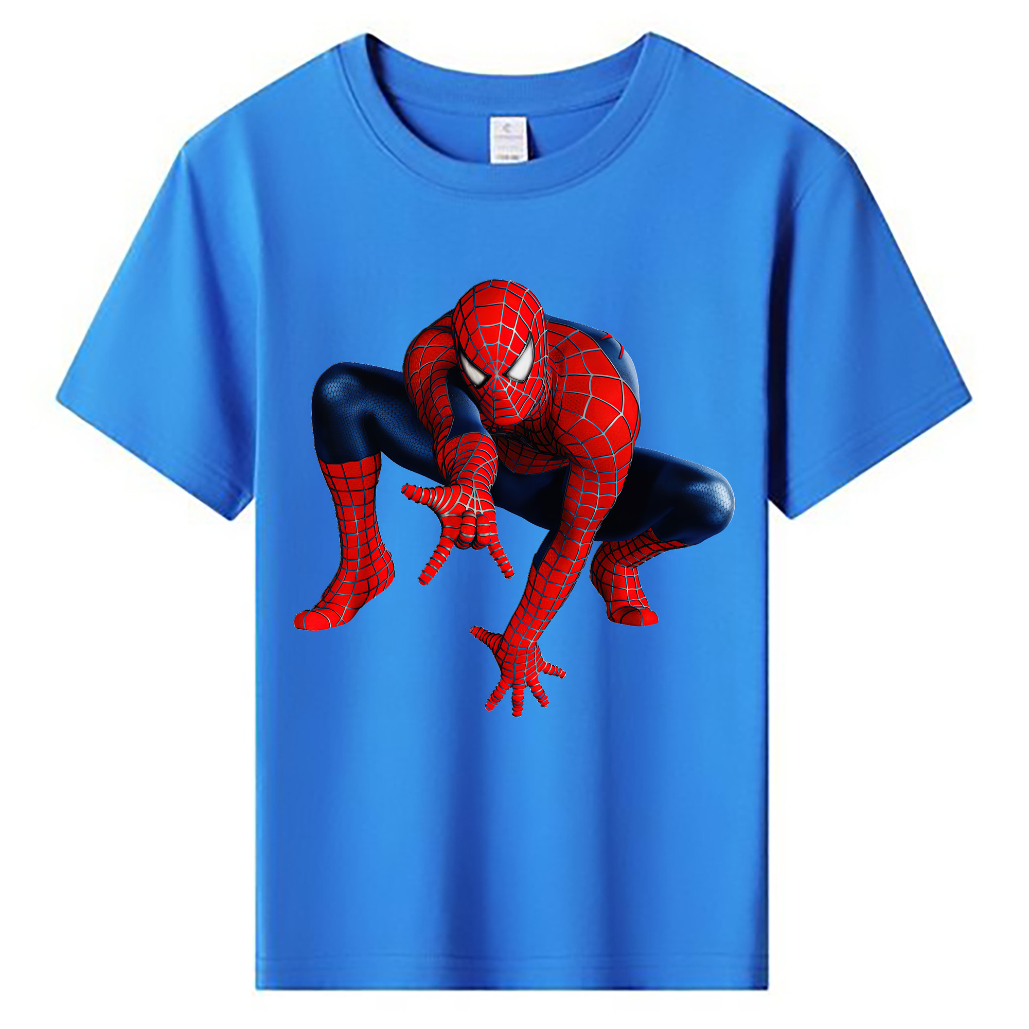 （画像用） Spider Man スパイダーマン 綿100％キッズTシャツ（フロントプリント）